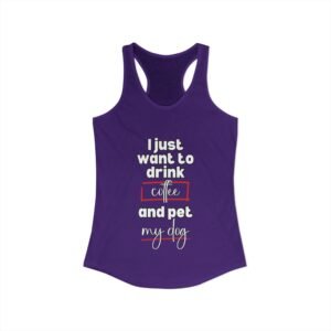 Coffee & Dogs Racerback Tank Top