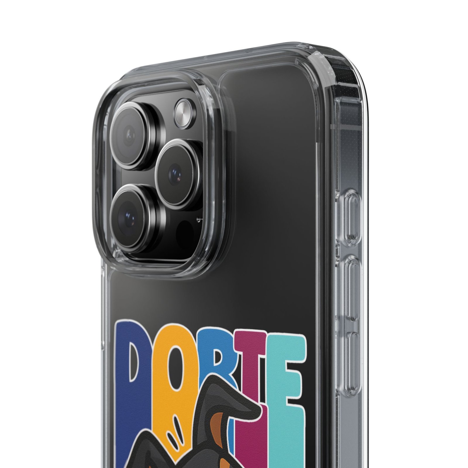 Playful Dobie Clear Phone Case - Image 5