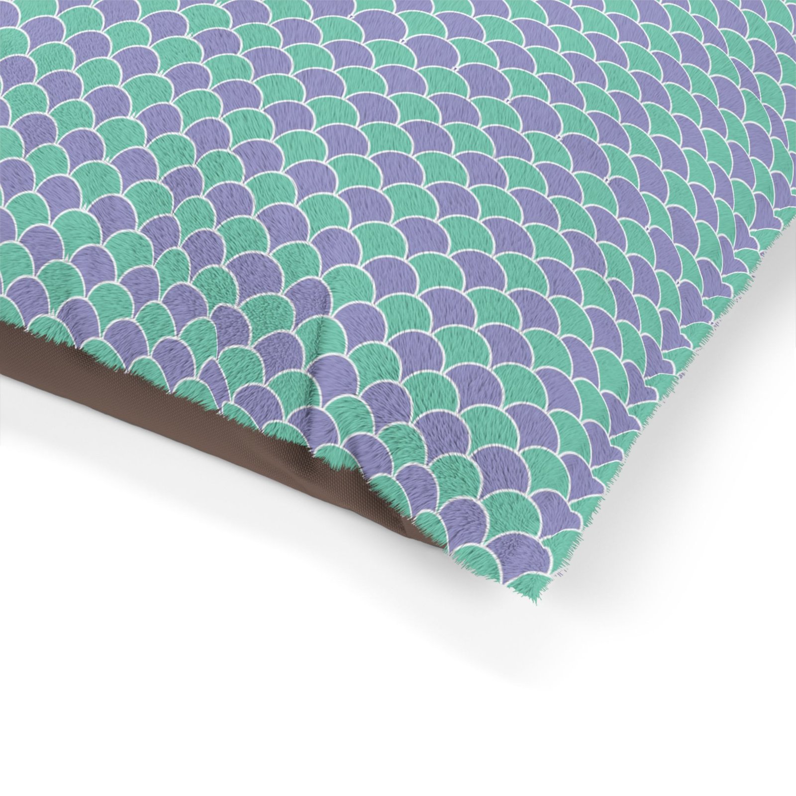 Mermaid Inspired Scalloped Pet Dog Bed - Image 3