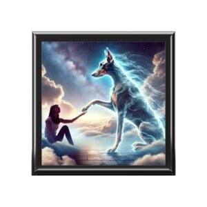 Celestial Pet Jewelry Box - Fantastical Dog Design for Animal Lovers