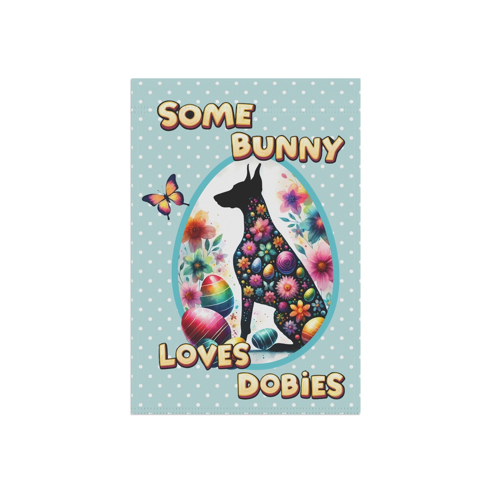 Eater Doberman Garden Flag Banner - Image 3