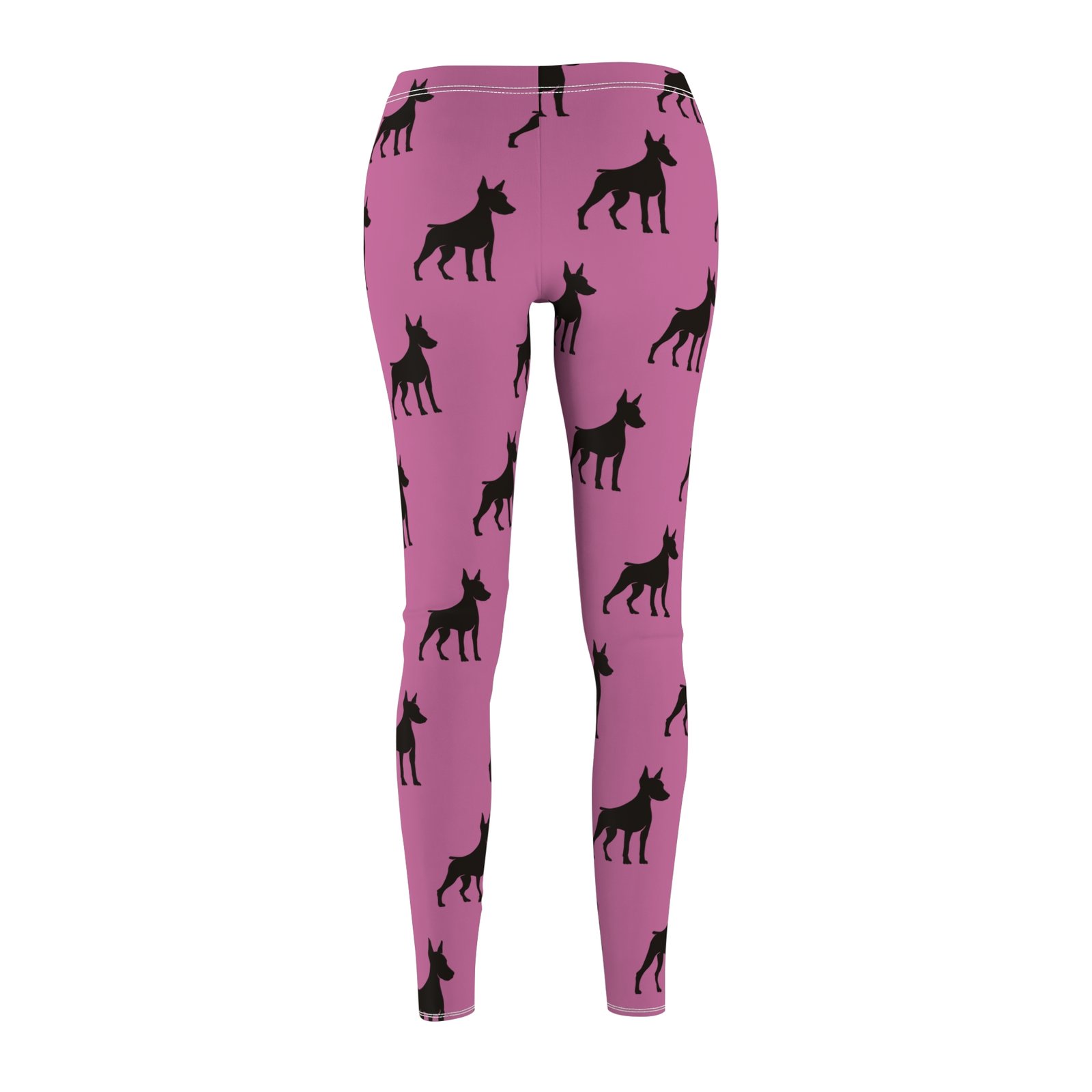 Pink Doberman Silhouette Leggings - Image 2