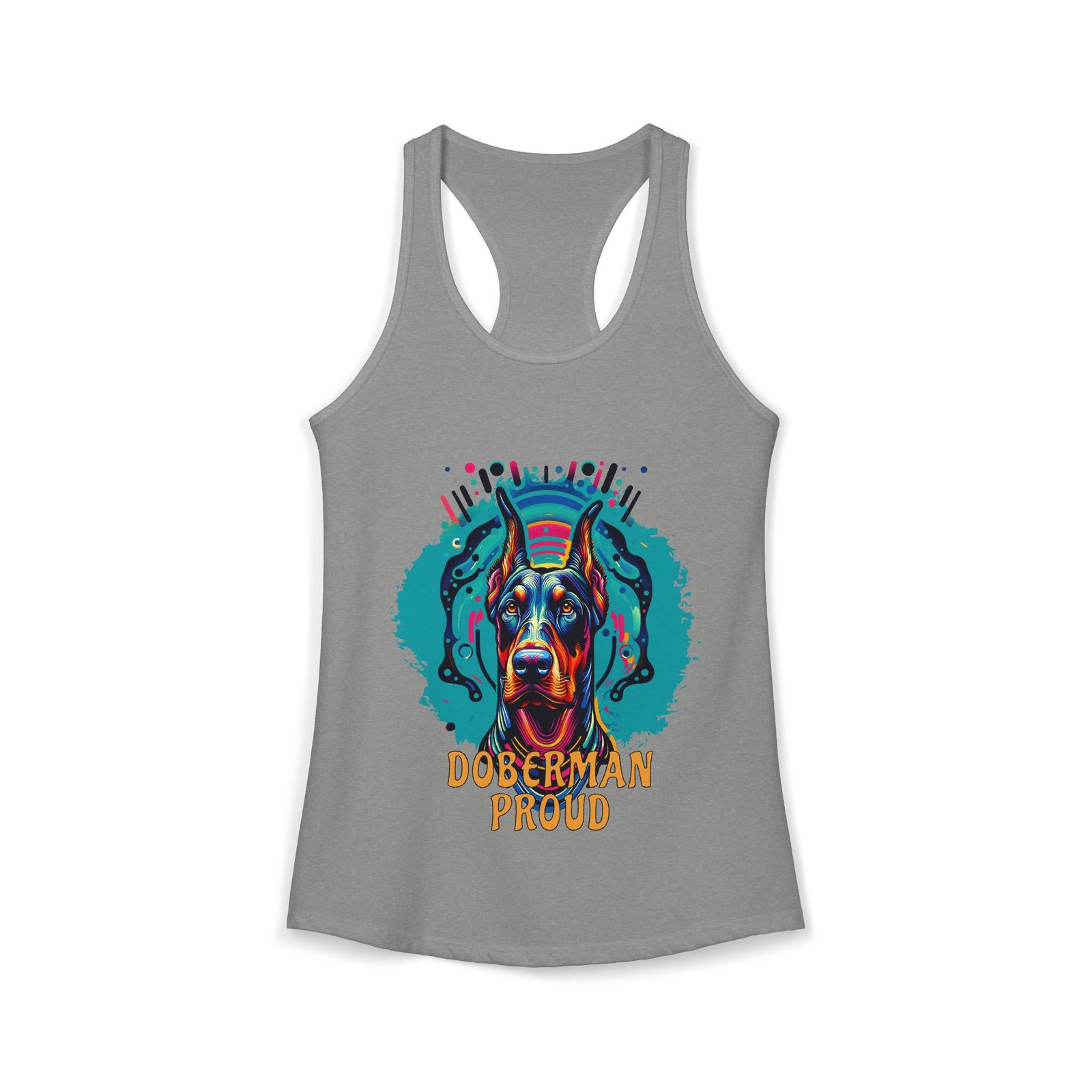 Doberman Proud Racerback Tank Top - Image 6