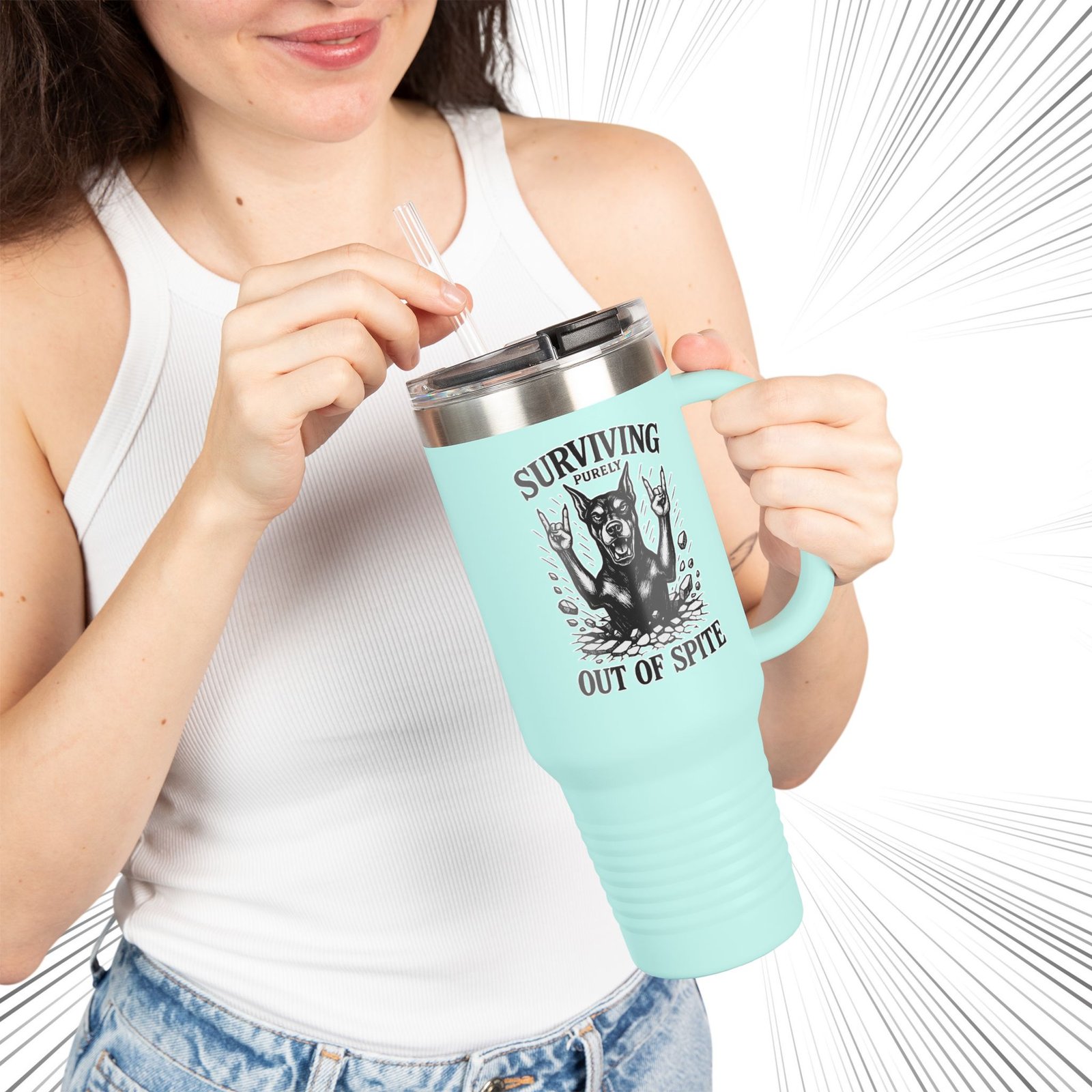 DoberMerch Insulated Travel Cup - Image 5