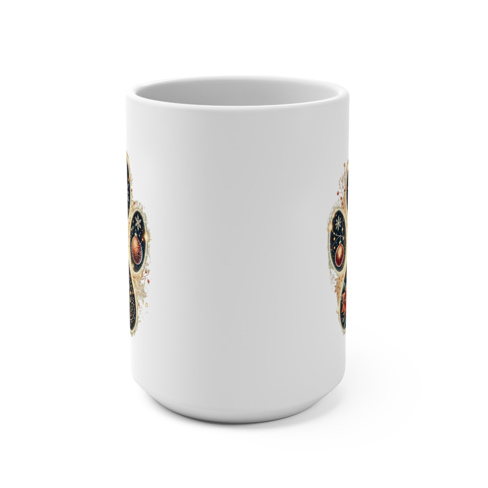 Christmas Doberman Paw Art 15oz Ceramic Mug - Image 4
