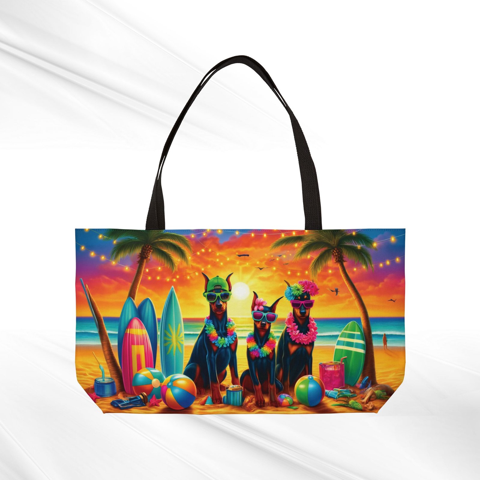 Three Amigos Beach Bum Dobermans Weekender Bag - Image 2