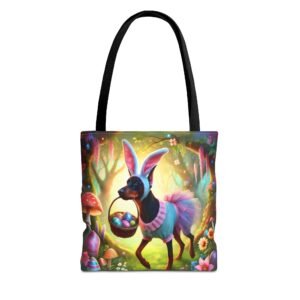 Doberman Easter Bunny Tote Bag