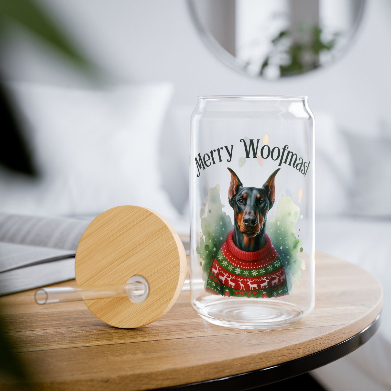 Christmas Doberman "Merry Woofmas" - Image 7