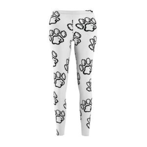 Monochrome Paw Print Leggings