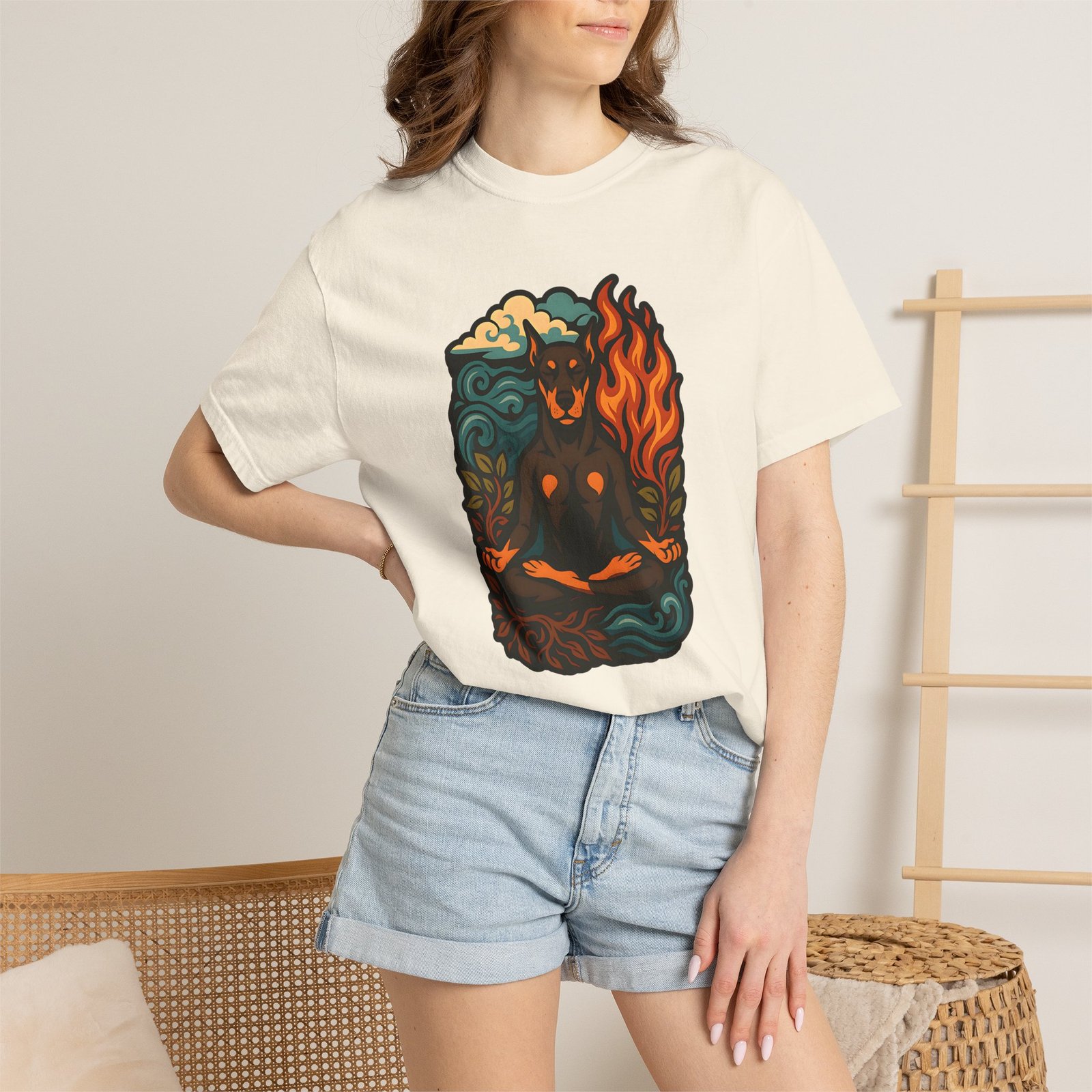 Elemental Doberman Garment-Dyed T-Shirt - Image 8