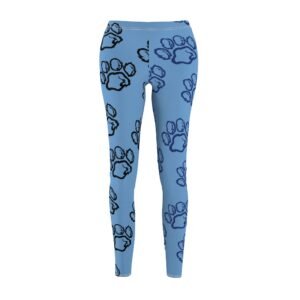 Azure Paw Print Passion Leggings