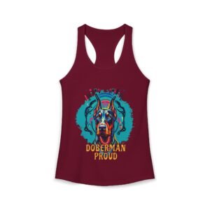 Doberman Proud Racerback Tank Top