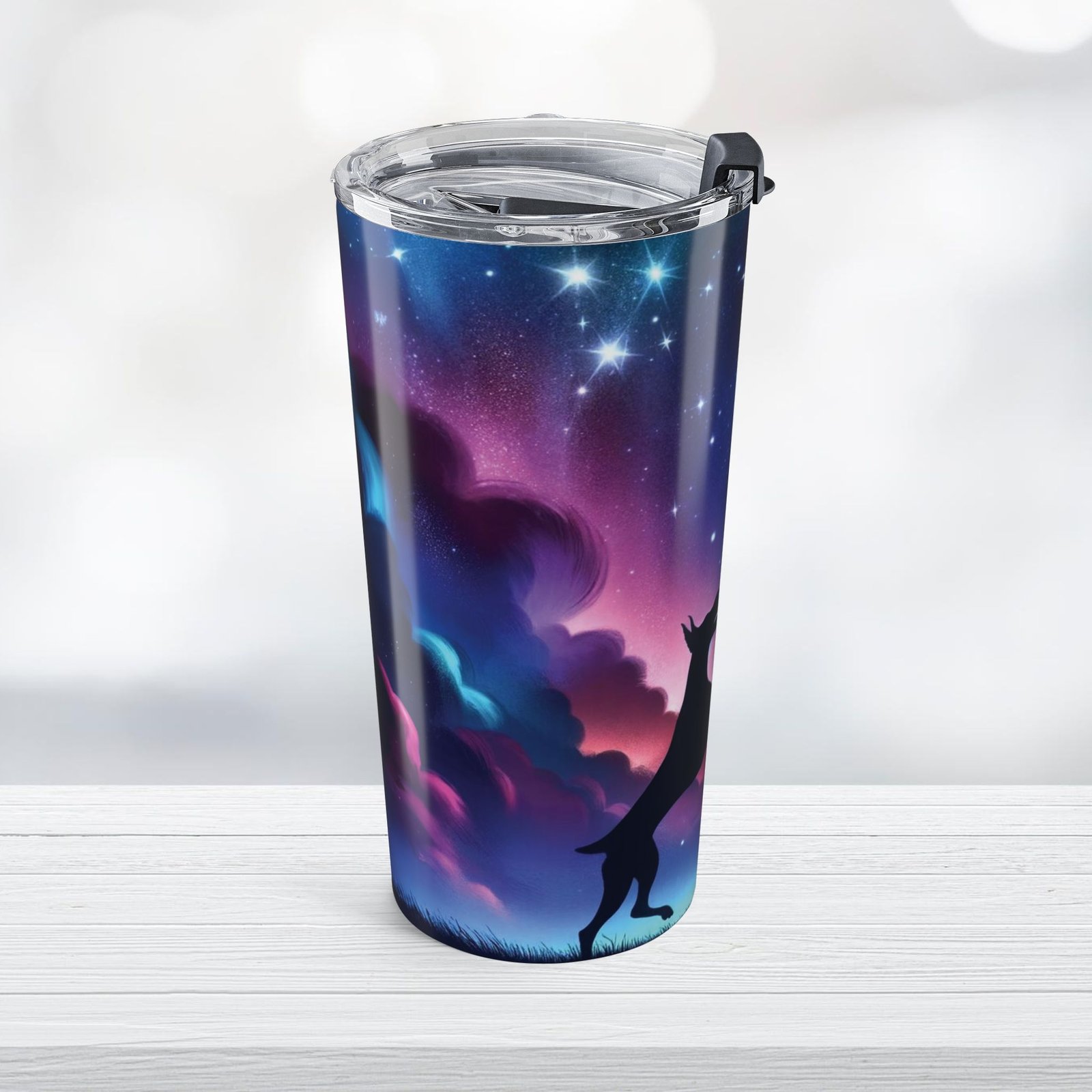 Celestial Doberman 20oz Tumbler Cup - Image 3