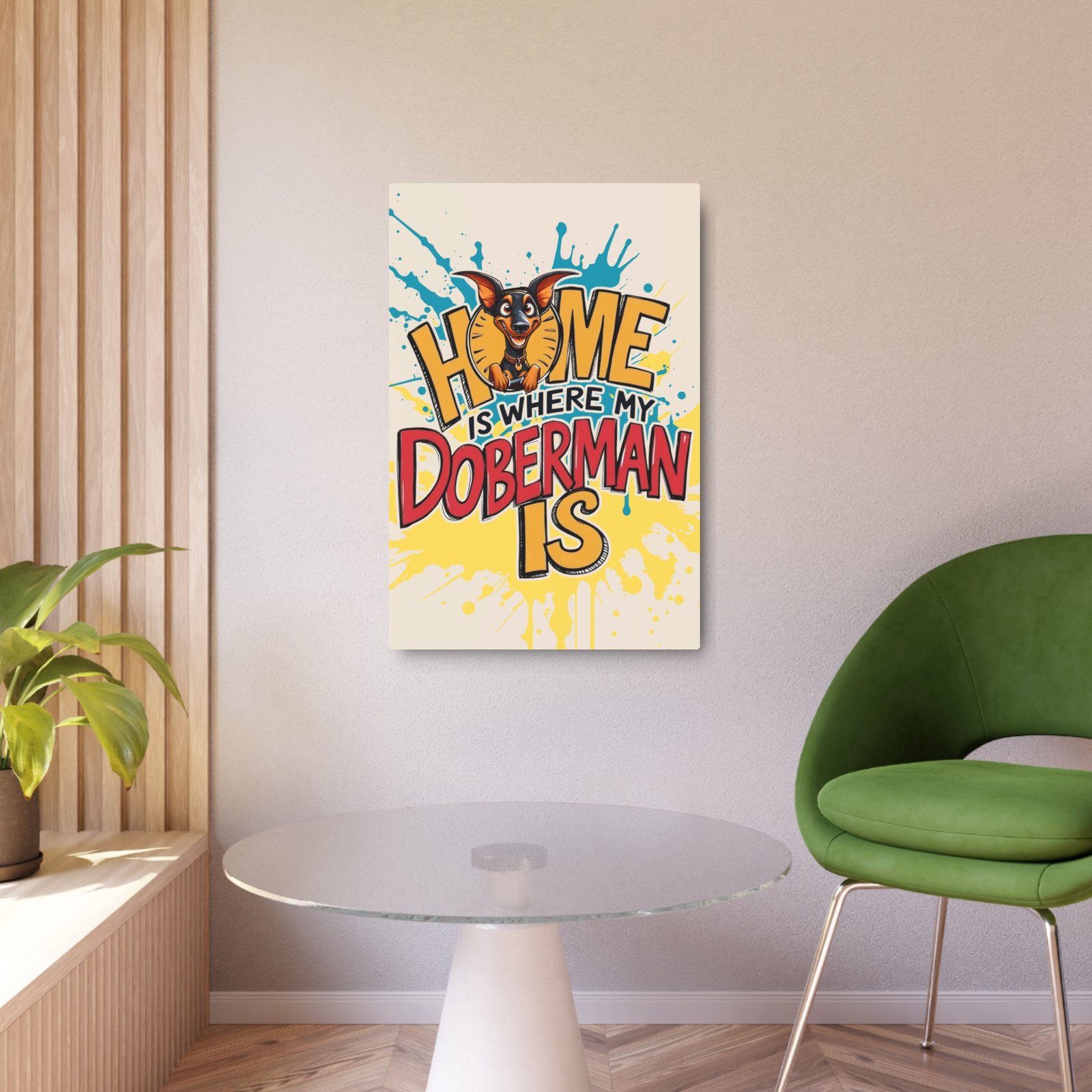 Funny Doberman Home Metal Art Sign - Pet Lover's Decor - Image 3