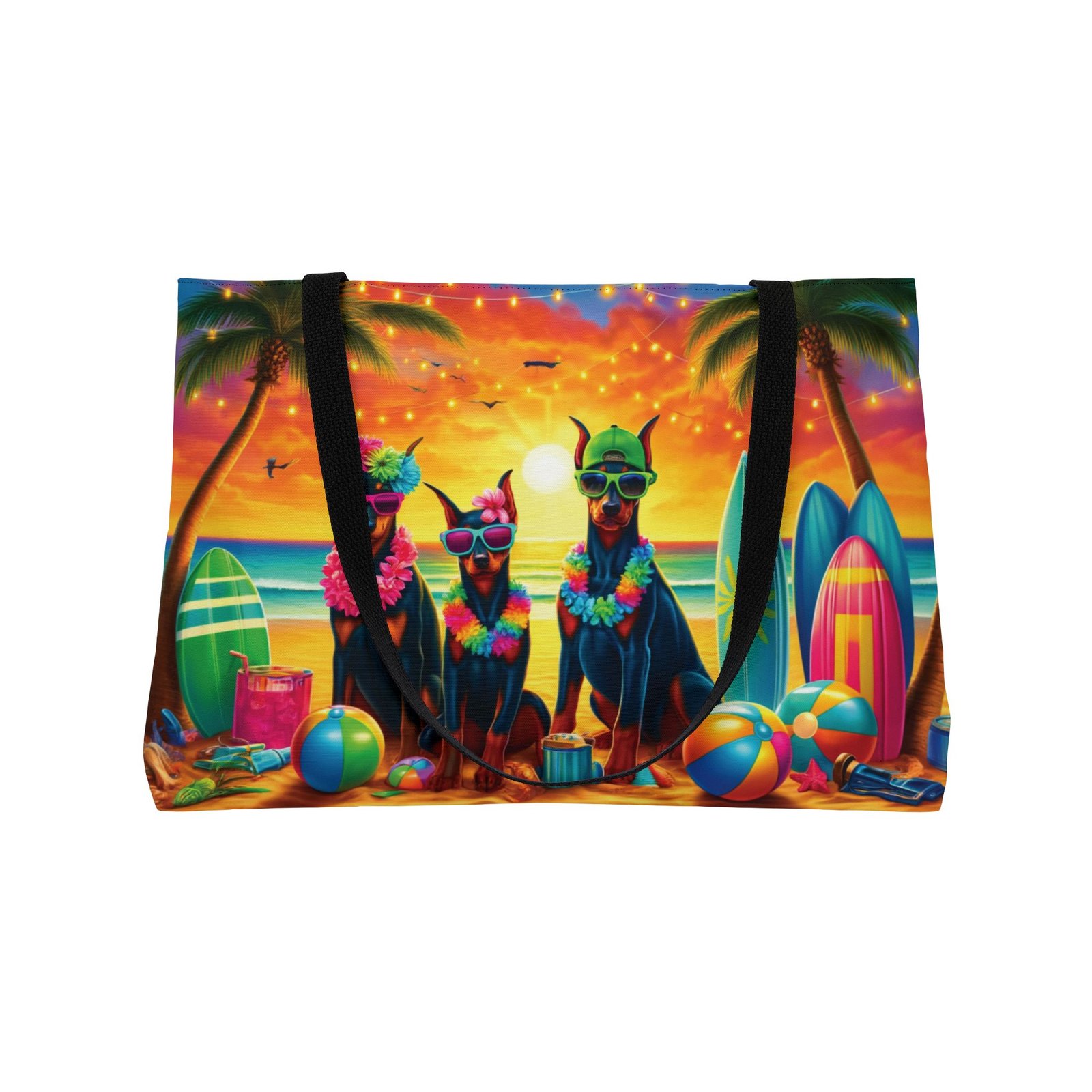 Three Amigos Beach Bum Dobermans Weekender Bag - Image 5