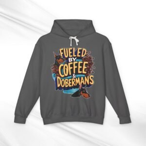 Coffee & Dobermans Lightweight Hoodie