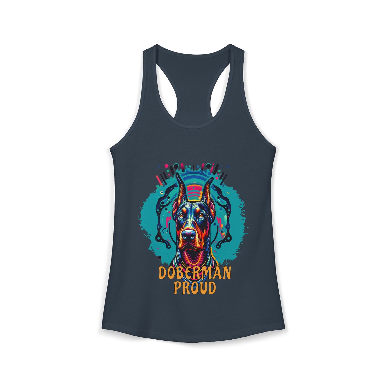Doberman Proud Racerback Tank Top - Image 8