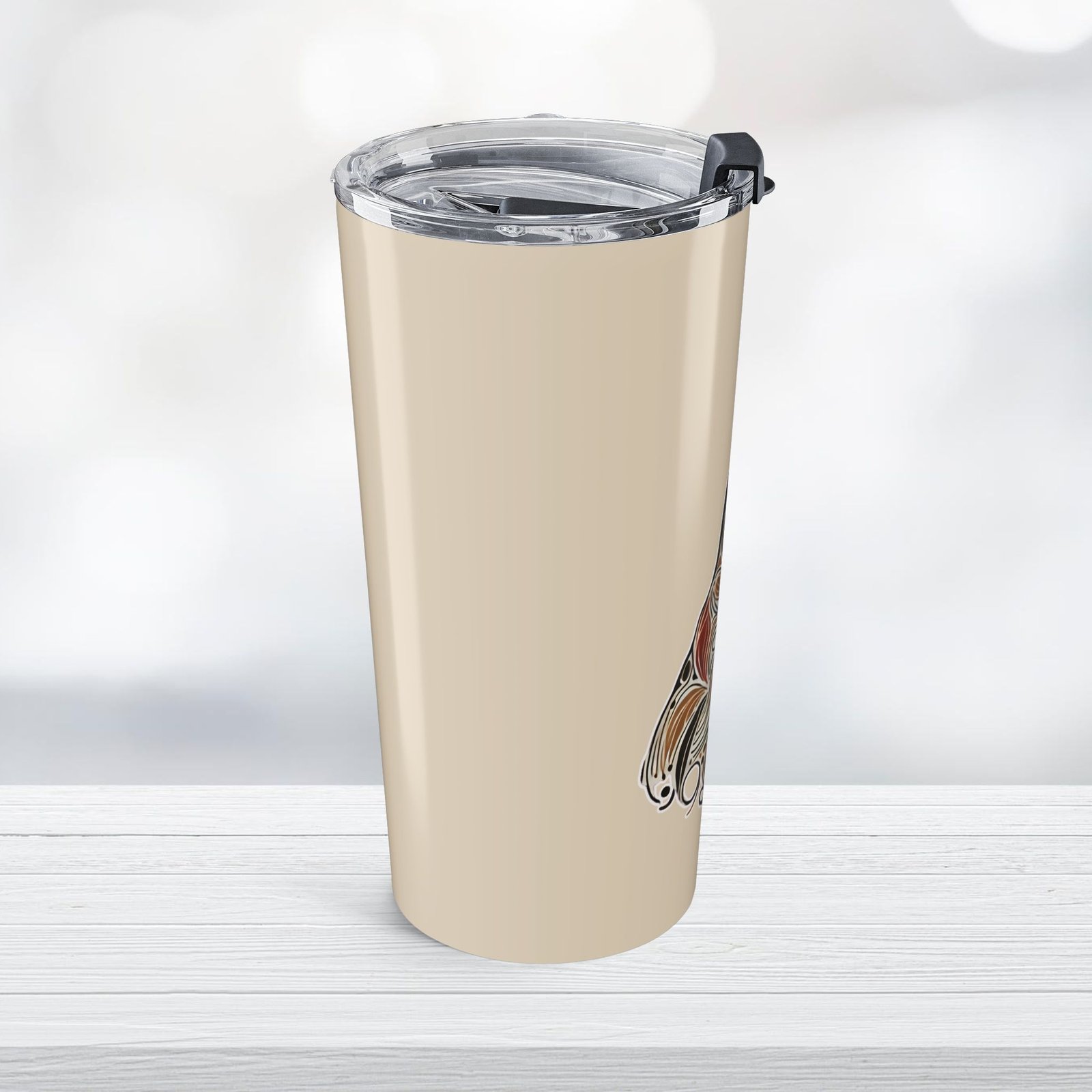 Doberman Tumbler Elegant Swirl Design - Image 3