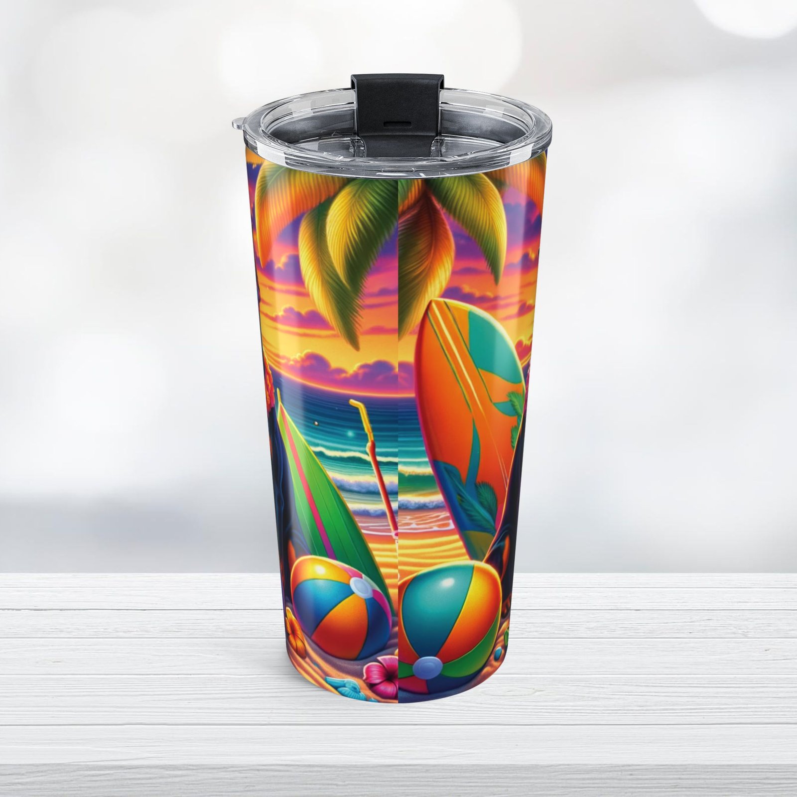 Doberman Beach Party Tumbler - Image 5