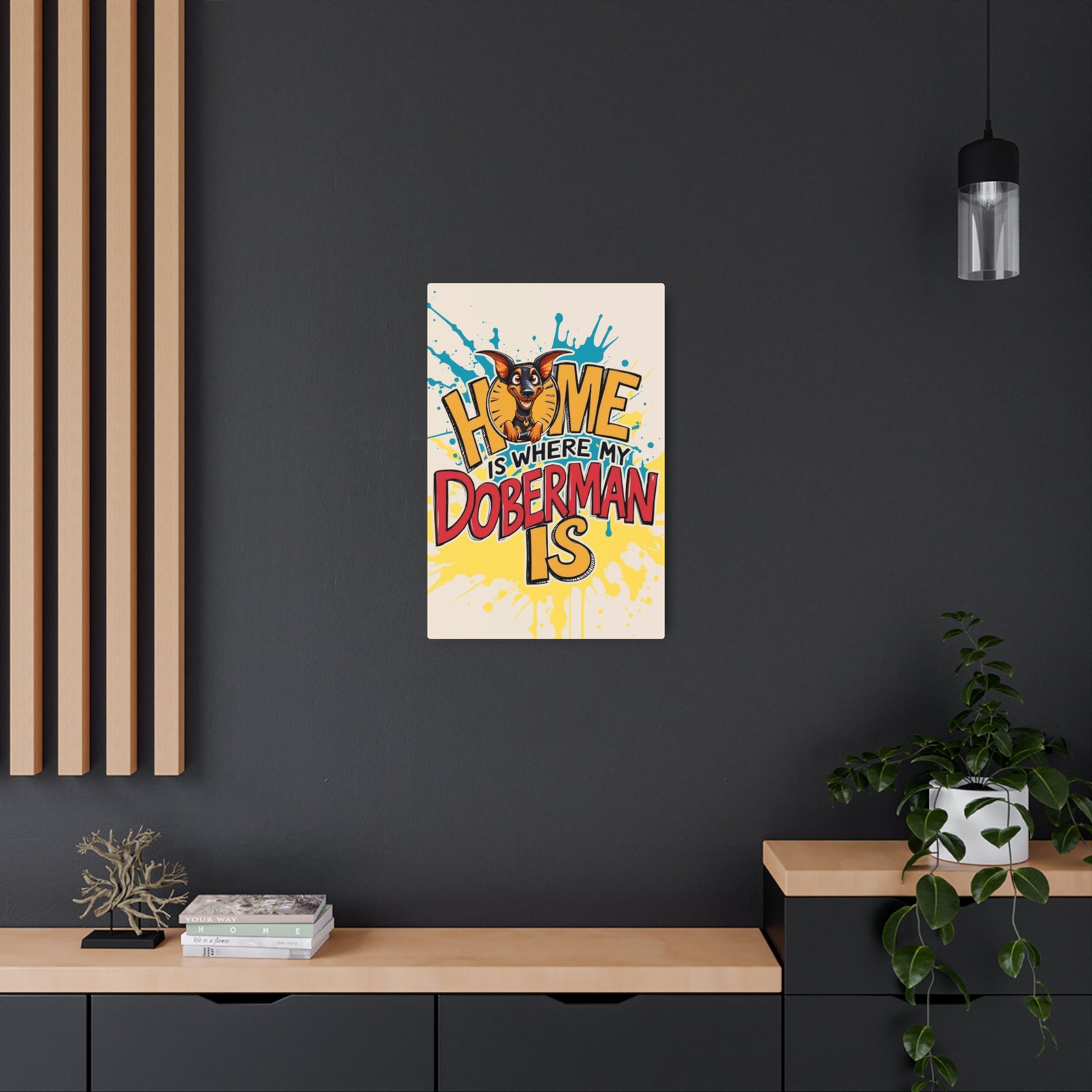 Funny Doberman Home Metal Art Sign - Pet Lover's Decor