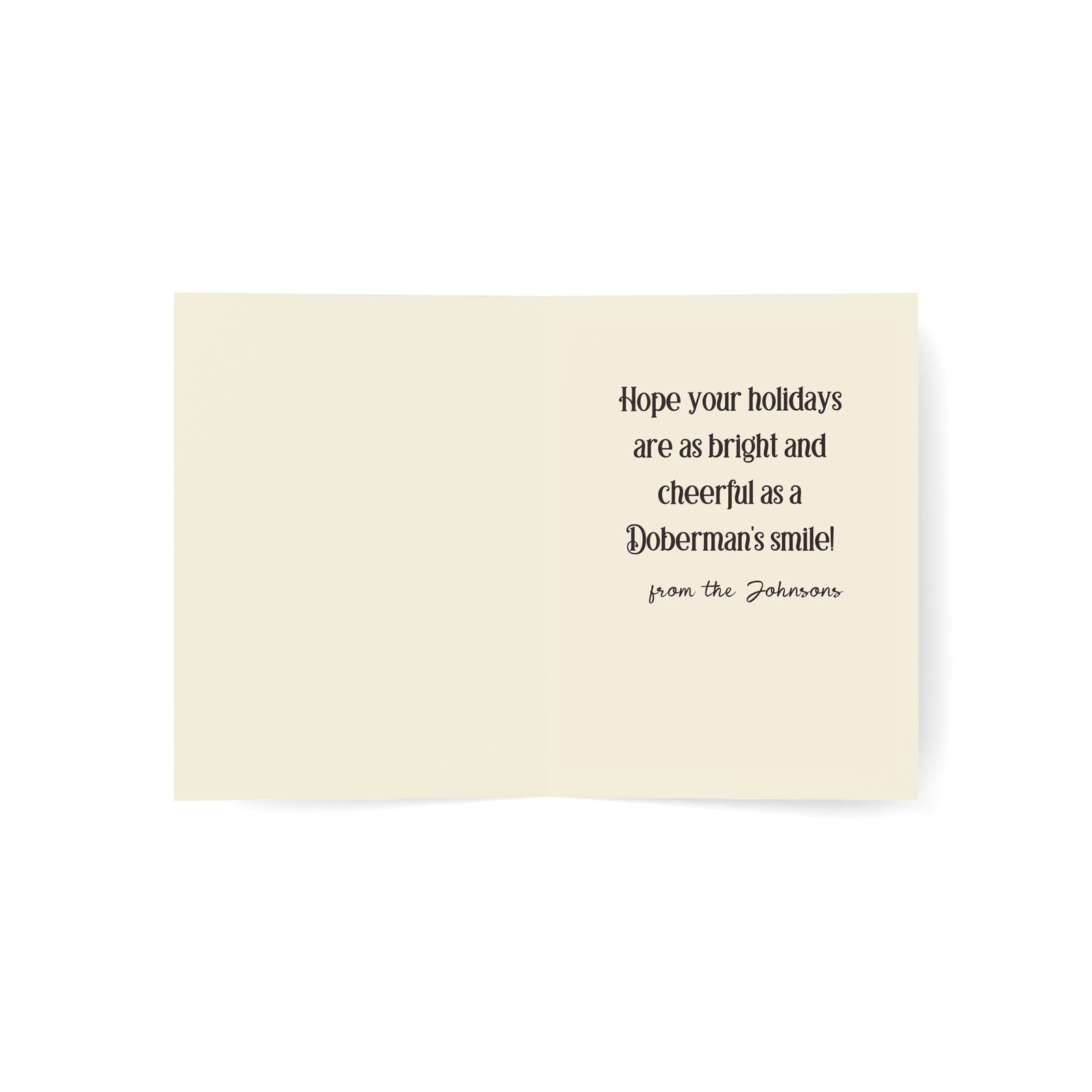 Festive Doberman Delight Christmas Card - Image 4