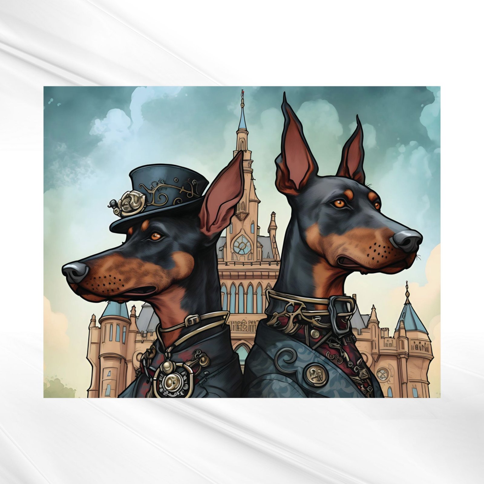 Steampunk DoberDuo - Image 9