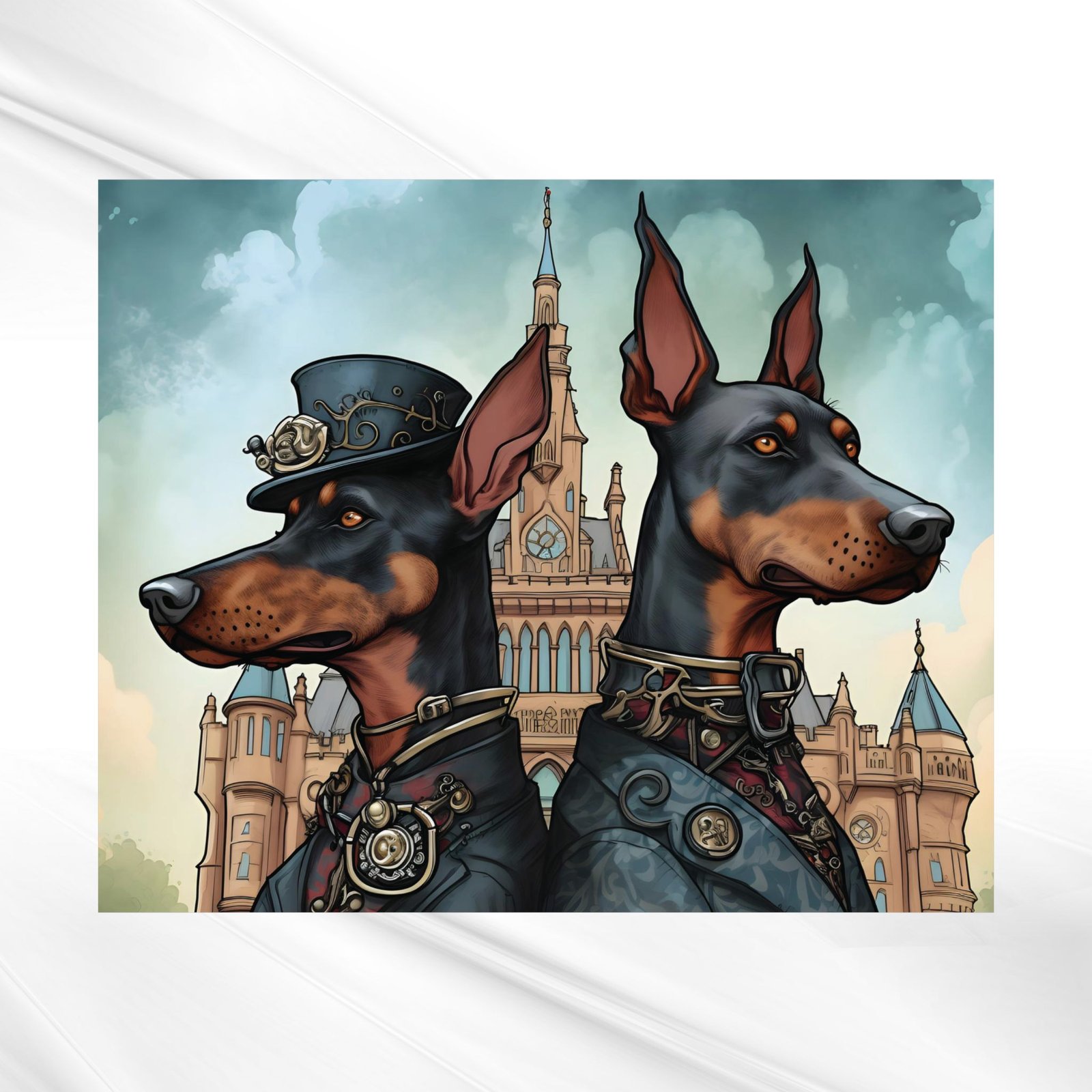Steampunk DoberDuo - Image 5