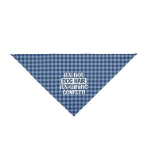 Doberman Bandana Canine Confetti Navy Plaid