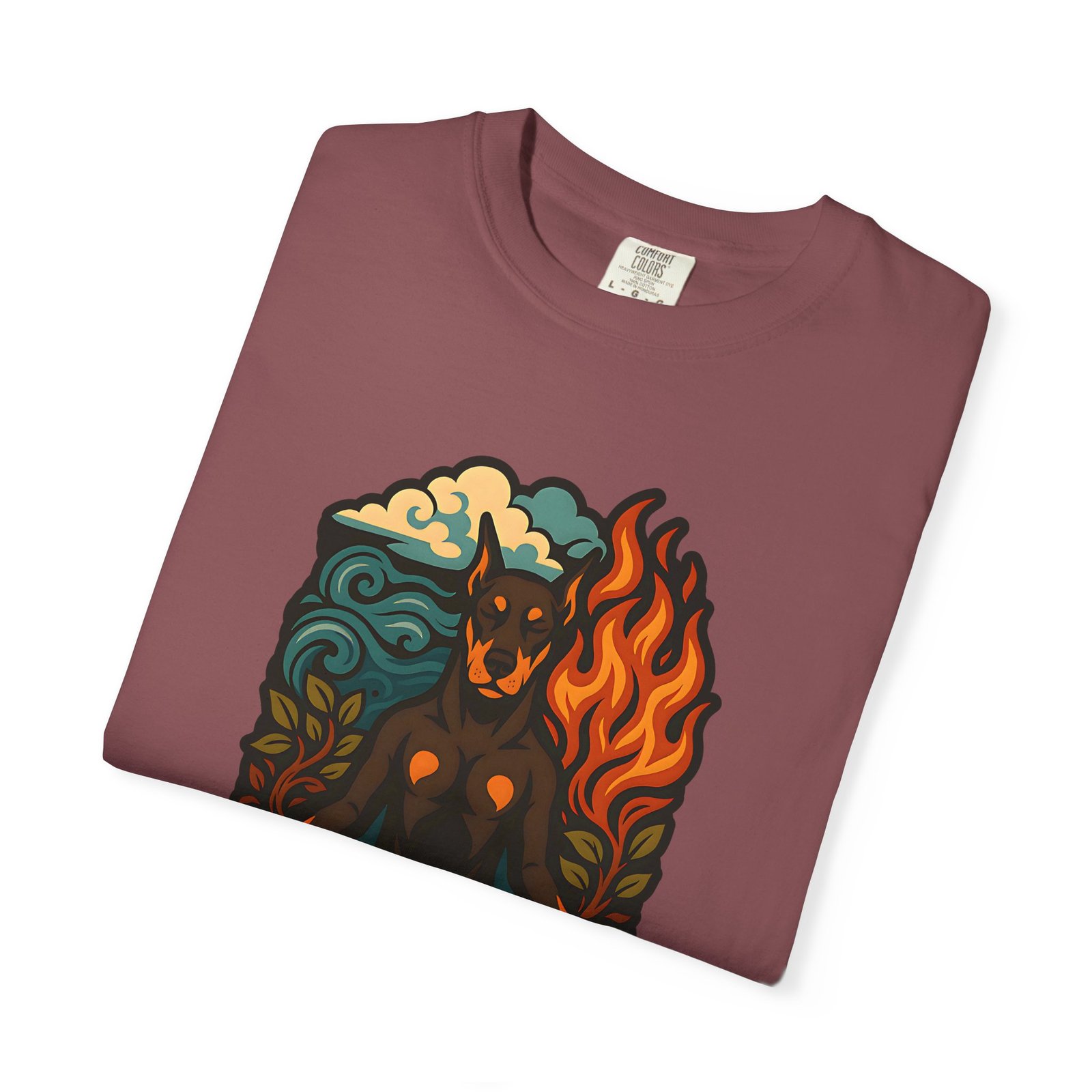 Elemental Doberman Garment-Dyed T-Shirt - Image 3