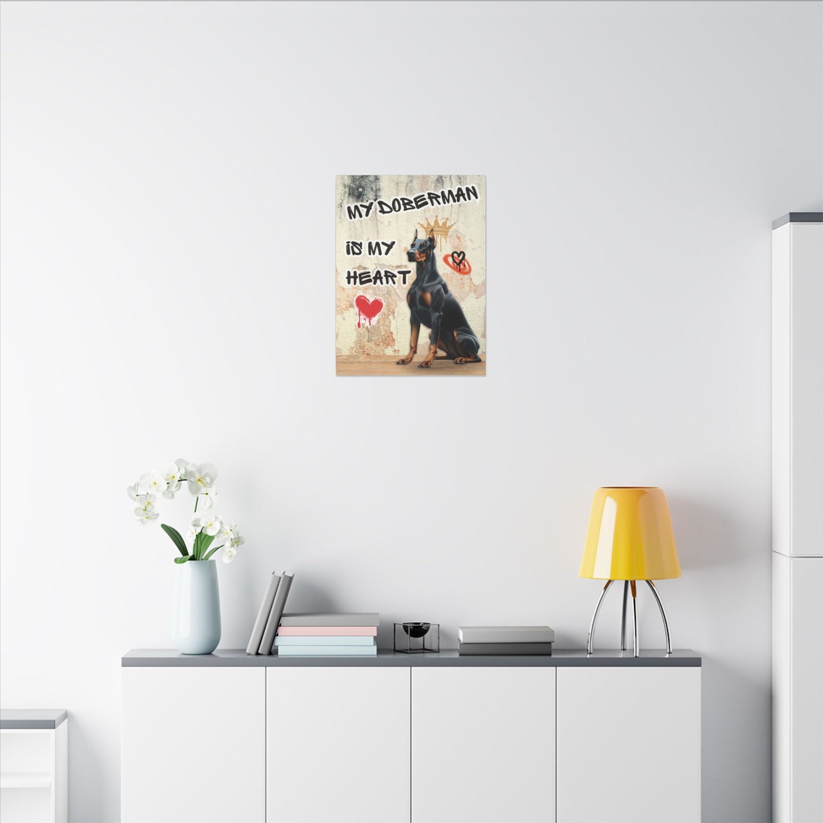 My Doberman is my Heart Stretched Canvas, Matte - Image 10