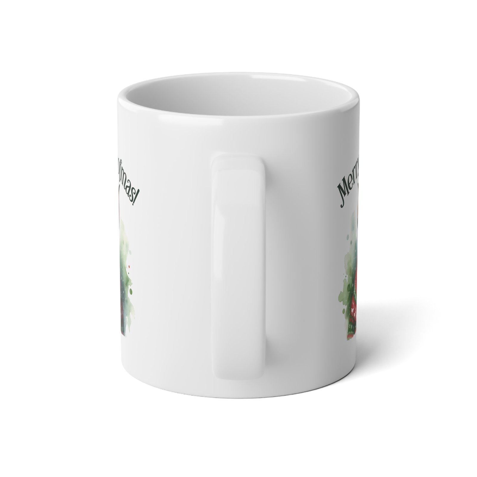 Merry Woofmas Holiday 20oz Ceramic Mug - Pet Lover's Christmas Collection - Image 4