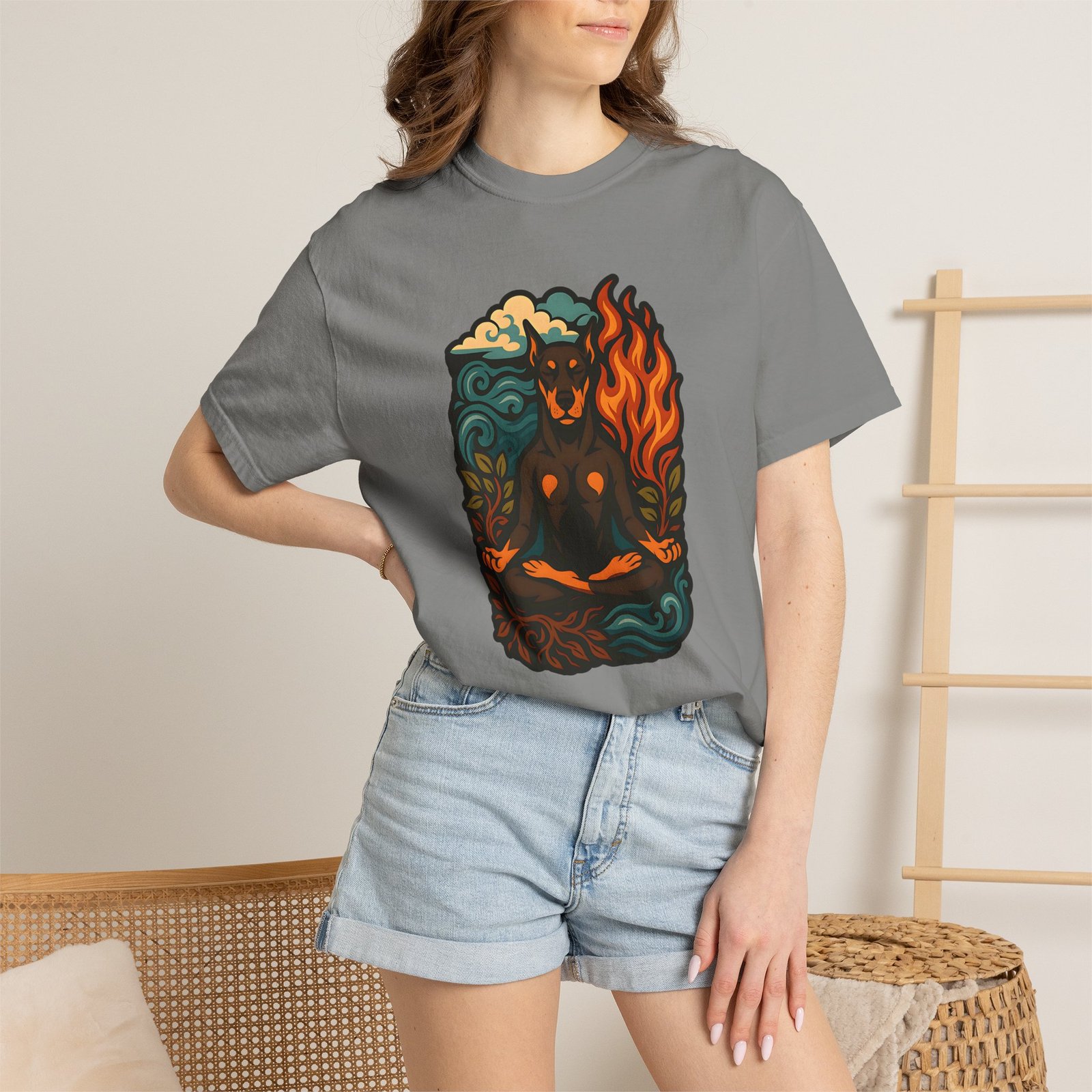Elemental Doberman Garment-Dyed T-Shirt - Image 16