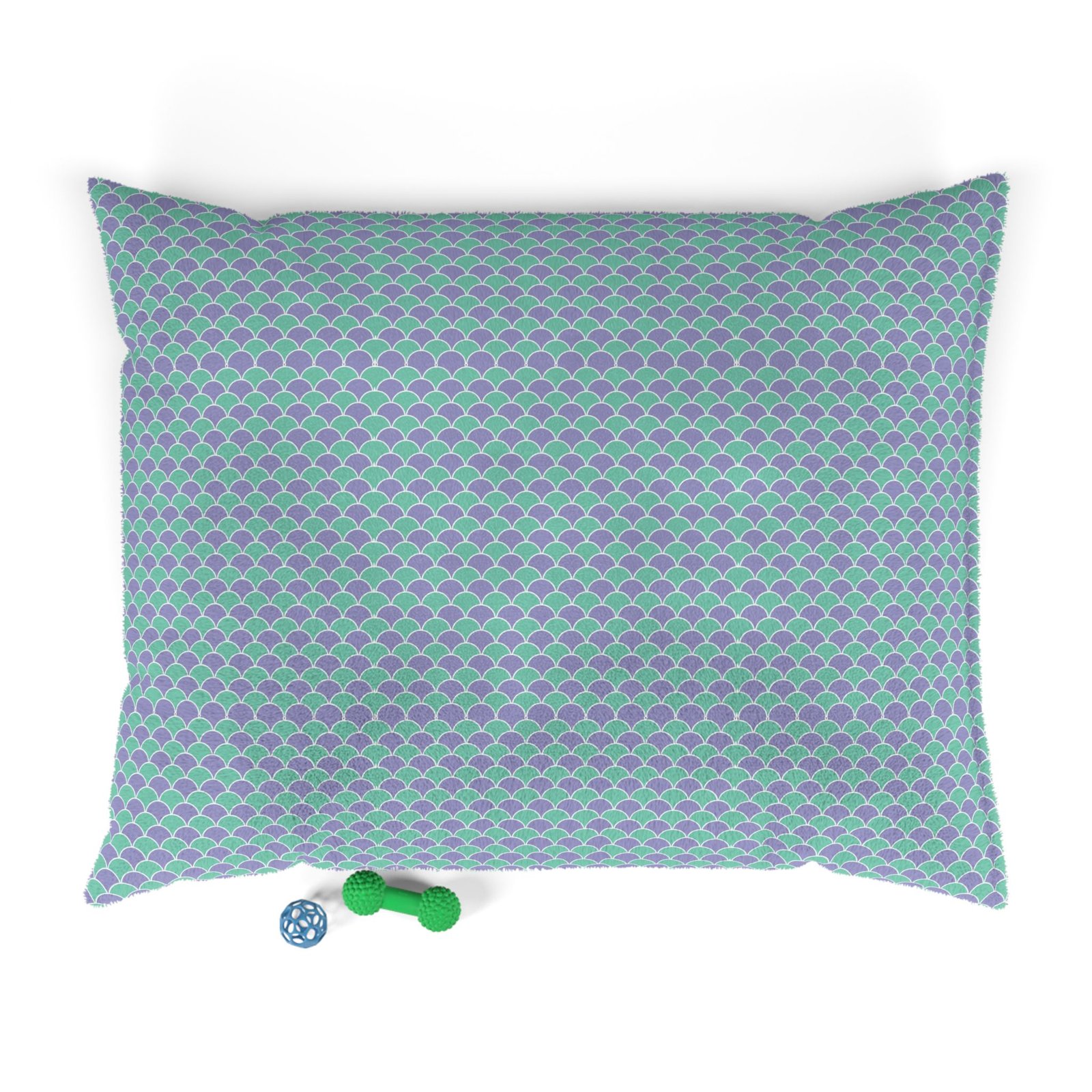 Mermaid Inspired Scalloped Pet Dog Bed - Image 2