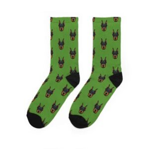 Dobie Stare Crew Socks — Novelty Padded Crew Socks