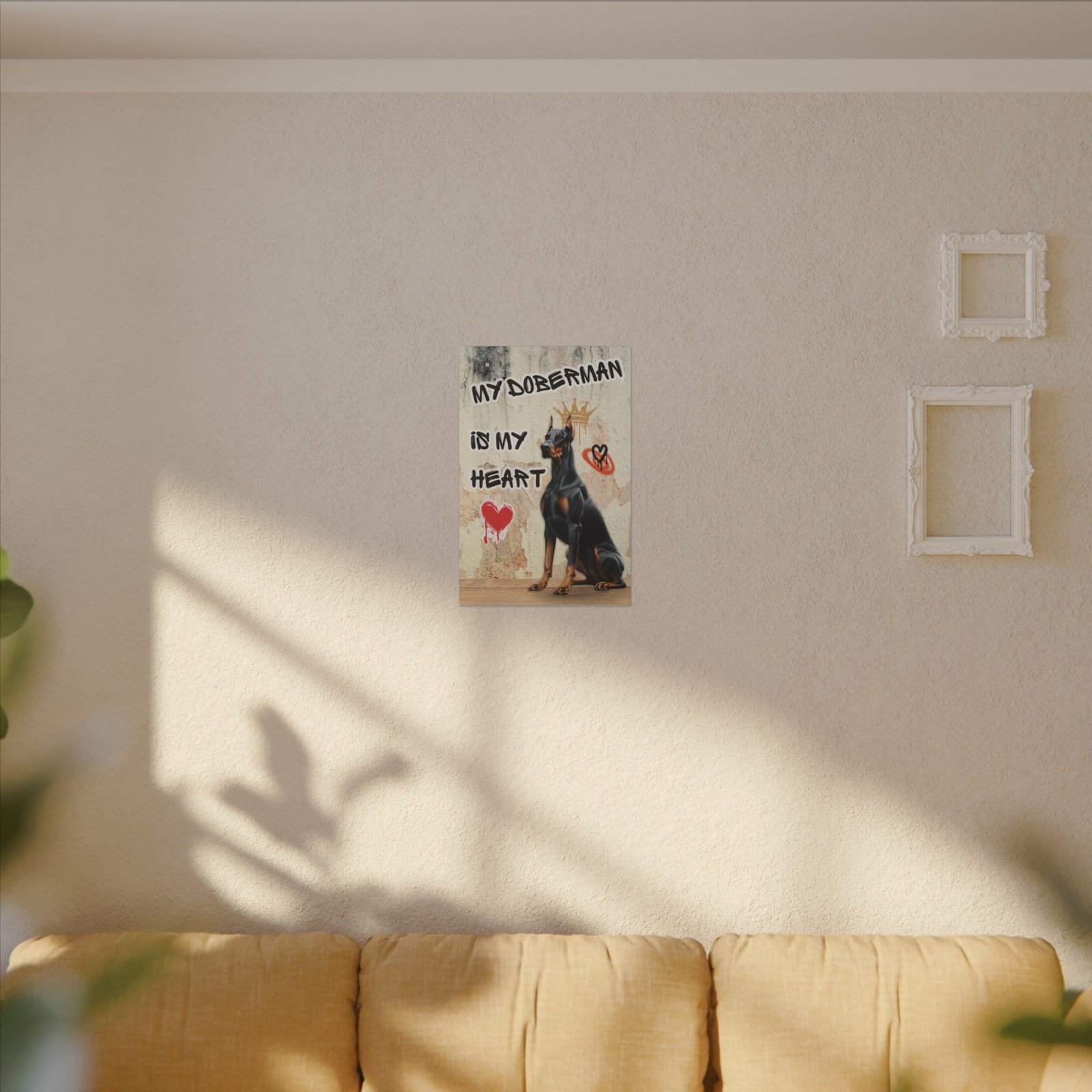 My Doberman is my Heart Stretched Canvas, Matte - Image 9